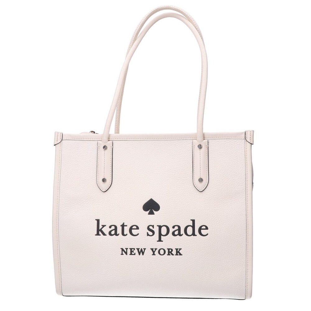 Kate Spade Ella Pebble Leather Tote Bag, White, for Women